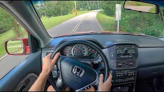 2003 Honda Pilot EX 4WD  POV Test Drive Binaural Audio [upl. by Notgnirrac]