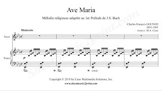 Gounod  Ave Maria  E flat Major [upl. by Aicylla]