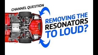 Removing Resonator on Stock Exhaust  Sound to loud [upl. by Leggat]