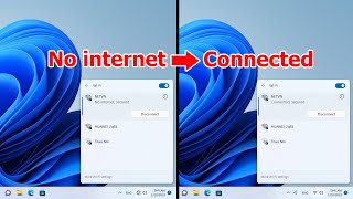 How to Fix quot No internet secured quot in Windows 11 [upl. by Isle563]