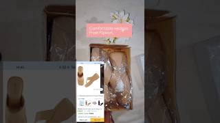 Comfortable wedges from Flipkartwedges haul part1shorts haul review wedgeheels flipkart [upl. by Aneleasor231]