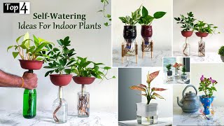 Top 4 Self Watering Ideas for your Indoor PlantsAutomatic Watering Systems for PlantsGREEN PLANTS [upl. by Manon]