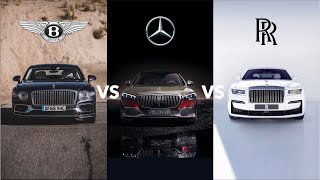 2021 Bentley Flying Spur vs Maybach S680 vs RollsRoyce Ghost Which Is The BEST Luxury Car [upl. by Aderb662]