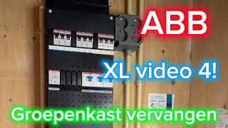 Groepenkast vervangen ⚡️ XL video 4  Elektricien  Amsterdam  ABB  Elektrotechniek [upl. by Aracot]