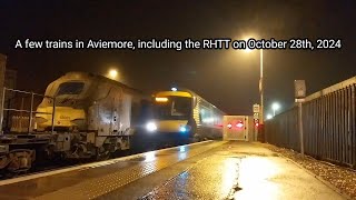 A few trains at Aviemore including the RHTT on October 28th 2024 [upl. by Erlin451]