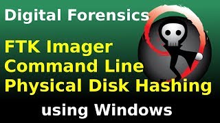 FTK Imager Command Line Physical Disk Hashing [upl. by Nsaj]