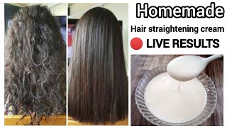 KERATIN HAIR TREATMENT At Home for straight silky shiny amp healthy hairs [upl. by Murial]