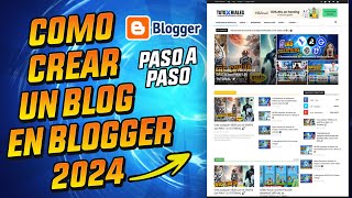 COMO CREAR UN BLOG EN BLOGGER PASO A PASO Y FACIL 2021  TUTORIAL [upl. by Eitsirk]