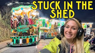 Bridgwater Carnival Day with The Vagabonds Carnival Club  stuck in the shed [upl. by Sidell]