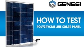 How to Test a Solar Panel Voltage and Current [upl. by Tonkin]