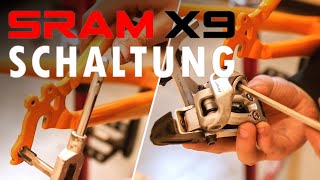 Sram x9 Schaltung montieren amp Gewinde vom Schaltauge nachschneiden [upl. by Ahsyen436]