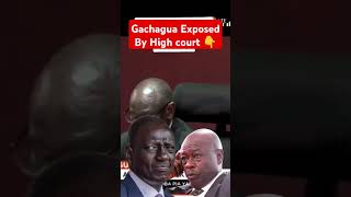 Gachagua Warned by High court of Kenya [upl. by Shaw]