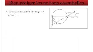 Légalité de Pythagore Exercice partie 1 [upl. by Ellinad]