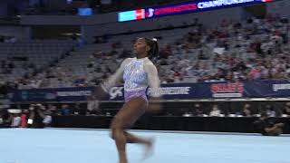 Simone Biles  Floor Exercise  2021 US Gymnastics Championships  Senior Women Day 1 [upl. by Bysshe]