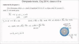 Subiecte rezolvate de olimpiada Cluj 2014 clasa a VIa [upl. by Ynej643]