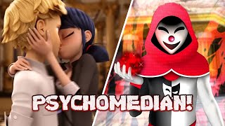 THE FIRST PSYCHOMEDIAN SPOILER🤡💔  Miraculous Ladybug Season 4 Episode 5 Revealed Scene  FHD [upl. by Yren]