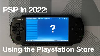 PSP in 2022 How to use the Playstation Store [upl. by Sexela]