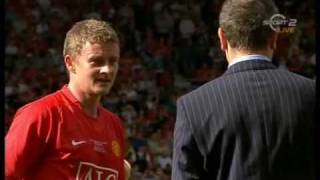 ole Gunnar Solskjaer says goodbye to Old Trafford [upl. by Hcirdla54]