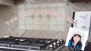 How to Paint Tile with DIY Clay Paint [upl. by Atiker422]