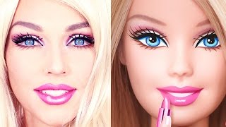 Barbie Doll MakeUp Transformation [upl. by Ardyaf]