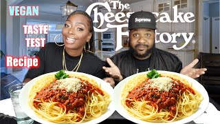 CHEESECAKE FACTORY EVELYN FAVORITE PASTA RECIPE VEGANIZED COPYCATMUKBANG [upl. by Siri968]