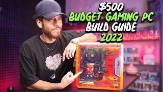 500 Budget Gaming PC Build Guide  Ryzen 5 5600G w Benchmarks [upl. by Analak487]