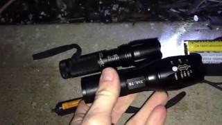 UltraFire Flashlight 3000 Lumen Cree XMLT6 amp Sky Wolf Eye Torch Lamp Liion 18650 [upl. by Papert]