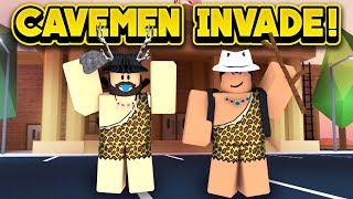 CAVEMEN INVADE JAILBREAK ROBLOX Jailbreak [upl. by Eniawtna]