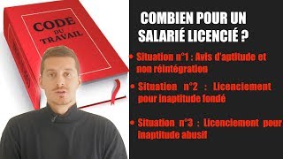 Licenciement pour inaptitude  Indemnités [upl. by Patrick]