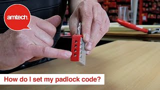 How Do I Set My Padlock Code [upl. by Ytsud]