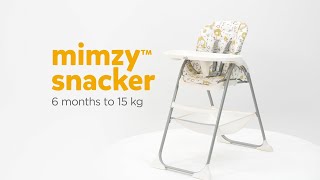 Joie mimzy™ snacker  Compact Highchair for Babies amp Toddlers [upl. by Eissat]