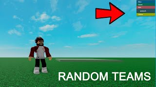 Randomize Teams in Roblox Tutorial [upl. by Erida]