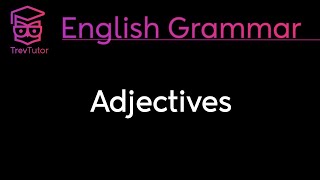 ATTRIBUTIVE and PREDICATE ADJECTIVES  ENGLISH GRAMMAR [upl. by Torrell]