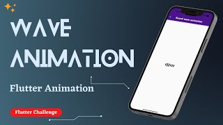 How to implement simple sound wave animation in Flutter  Code With Zeeshan  Android  IOS [upl. by Aihgn]