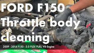 FORD F150 V8 Throttle Body Cleaning [upl. by Junius]