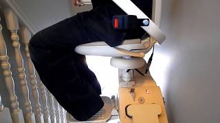 Acorn  Brooks 130 Stairlift Features and Demonstration [upl. by Heater]