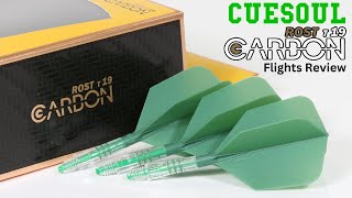 Cuesoul Darts ROST T19 CARBON Flights Review [upl. by Jillayne]