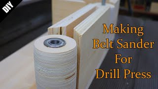 Making Belt Sander Build For Drill Press  Bant Zımpara Yapımı [upl. by Sydalg571]