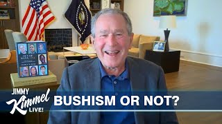 President George W Bush Plays “Bushism or Not” [upl. by Hnirt]