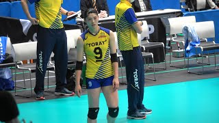 Vリーグ女子 東レアローズ 黒後愛選手 サーブ 20210221 [upl. by Donald]