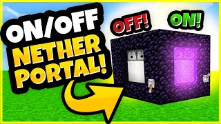 How to Build an OnOff Nether Portal In Minecraft 120 [upl. by Dragon]