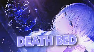 Nightcore  Death Bed Lyrics [upl. by Matthaus749]