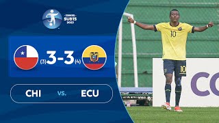 CHILE vs ECUADOR 3334  RESUMEN  CONMEBOL SUB 15  SEMIFINAL [upl. by Joappa47]