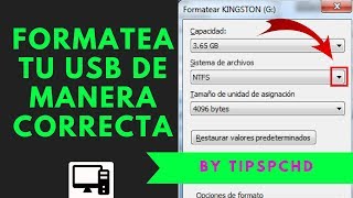 COMO FORMATEAR CORRECTAMENTE TU USB 2024 [upl. by Yrgoerg]