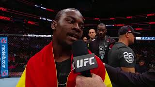 UFC 228 Abdul Razak Alhassan  Octagon Interview [upl. by Dinnie]