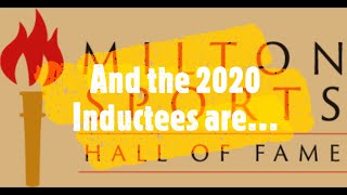 2020 Milton Sports Hall of Fame inductees announced [upl. by Haskins259]