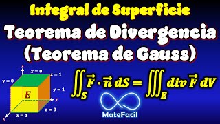 Teorema de la divergencia o Teorema de Gauss EJEMPLO RESUELTO [upl. by Suzan]