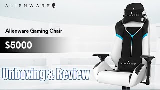 Alienware S5000 Gaming Chair  Unboxing and Review [upl. by Ellennaj]