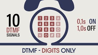 PHONE SOUNDS DTMF Dualtone multifrequency signals Phone keypad Digits only Sound effects SFX [upl. by Adrianna]