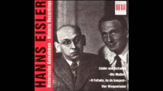 Hanns Eisler  Historische Aufnahmen  Vier Wiegenlieder für Arbeitermütter II [upl. by Natty]